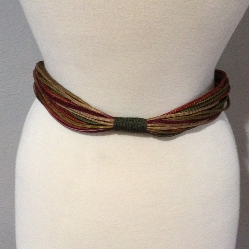 Unbranded Multi-Strand, Multi-Color Knot Belt - Picture 6 of 14